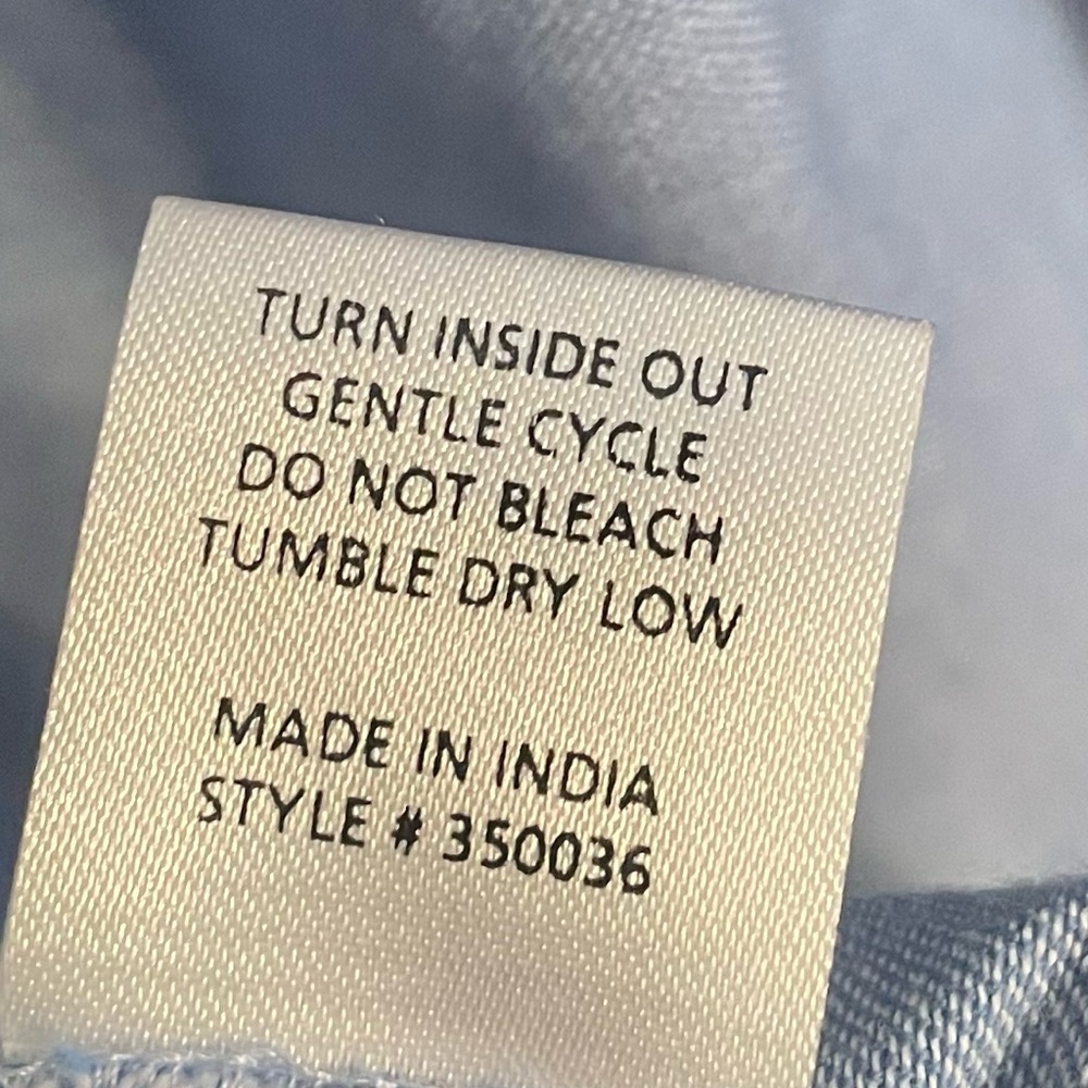 Ivy Jane off shoulder embroidered chambray dress Size X- Small- EUC - Picture 7 of 10